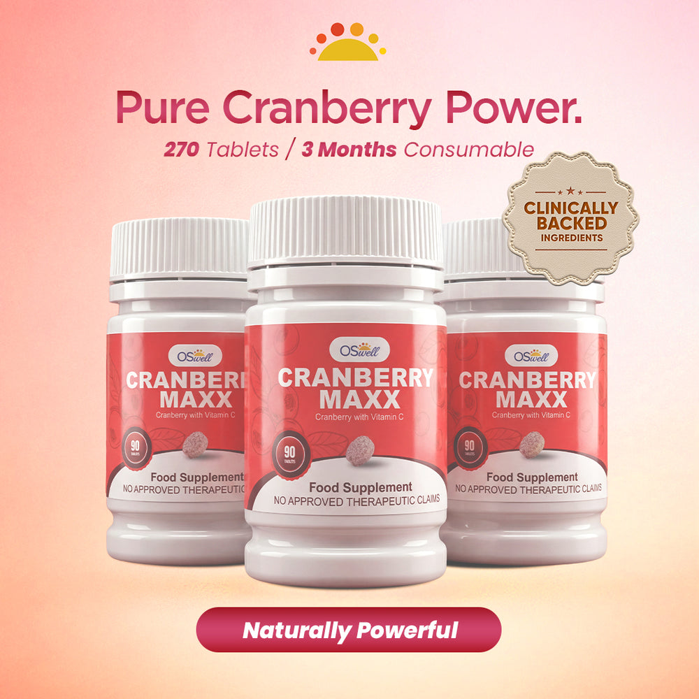 OSwell Cranberry Maxx with D-Mannose | Urinary Tract & Bladder Support